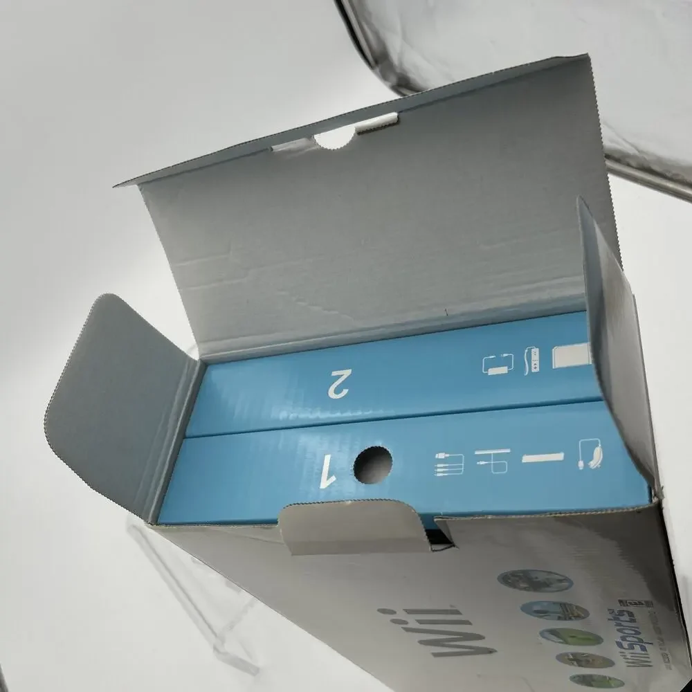 White Nintendo Wii Console Wii Sports- Complete In Box CIB - Matching Serial #'s